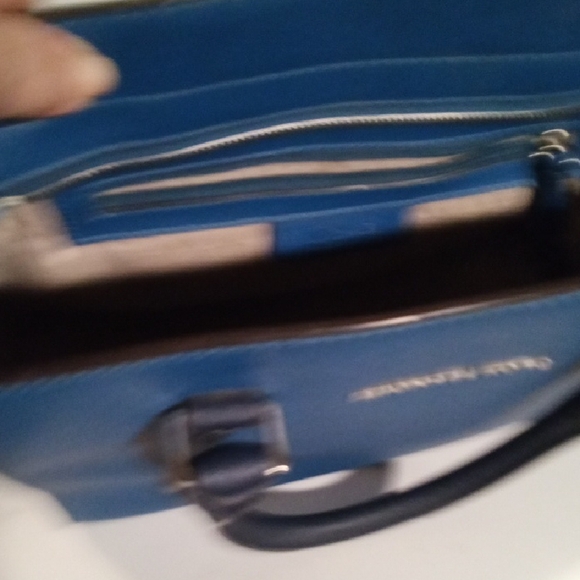 Michael Kors Blue Satchel Structured Leather - Picture 5 of 11